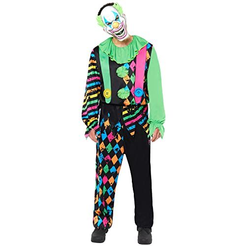 Amscan Halloween Funhouse Horror Clown Costume - Men's - Large