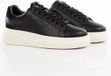 GUESS Elbina Lage Sneakers Vrouwen Zwart Leer Maat 36