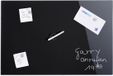 Merkloos Relaxdays Magneetbord Glas 80 x 50 cm Zwart