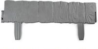 PLASTICFORTE Flexibele borderrand/hekje - 57 cm - grijs - kunststof