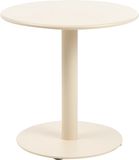 Beliani VITTUONE Tuinsalontafel Beige Gepoedercoat staal