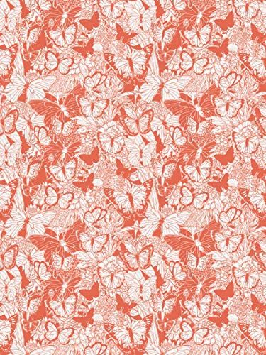 Decopatch Décopatch Décopatch papier nr. 762 verpakking met 20 vellen (395 x 298 mm, ideaal voor uw papiermachés) oranje, vlinders