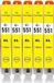 Canon 5 x Cartouches d'encre, compatible avec Canon CLI-551, jaune, format XL