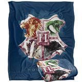 HARRY POTTER Silky Touch Super Soft Sprei Deken, 152 x 127 cm