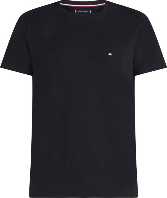 Tommy Hilfiger Core Stretch Slim Fit T-shirt - Zwart - Maat XXL