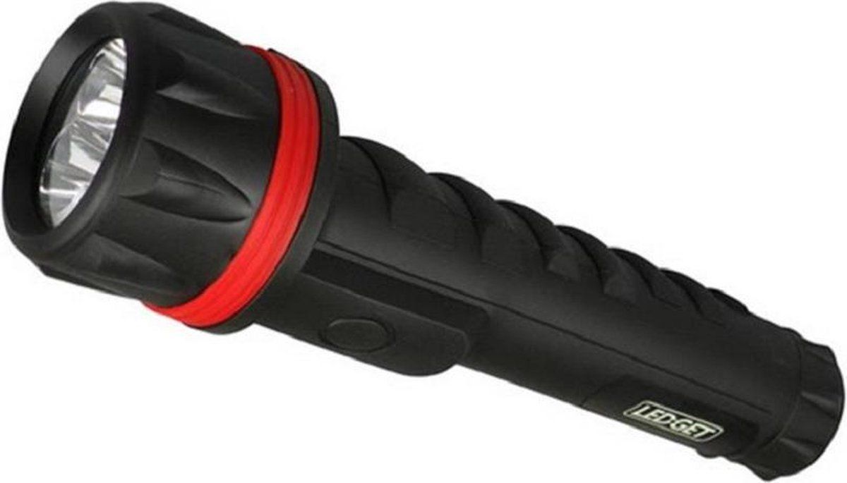 Led-Get Zaklamp 25 cm | Zwart