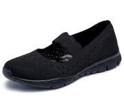 Skechers Seager-Power Hitter Engineered Knit Mary Jane Zwart Dames 36,5 EU