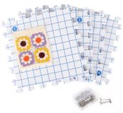 Icecat Set de 4 plaques de feutre, 28 cm, avec 100 T-broches