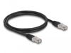 DeLOCK 80126 Netwerkkabel Zwart 1 m Cat6a S/FTP