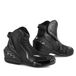 SHIMA SX-6 Motorschoenen pour hommes, bottes de moto en cuir renforcé avec fermeture éclair latérale, support de cheville, semelle antidérapante, levier de vitesses, noir, taille 41