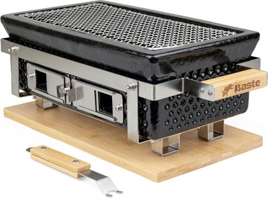 Toppy BASTE Japanse Shichirin Grill - tafel bbq - Zwart - EAN: 8720726699600