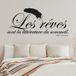 Sticker Mural Citation Jean Cocteau - 227x479 Cm - Noir
