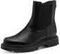 Tamaris Dames Chelsea Boots Zwart Leer 40