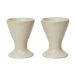 Ferm Living Coquetier Flow Lot de 2 Off-white speckle