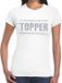 Bellatio Decorations Shoppartners Bv Wit Topper shirt in zilveren glitter letters dames - Toppers dresscode kleding M