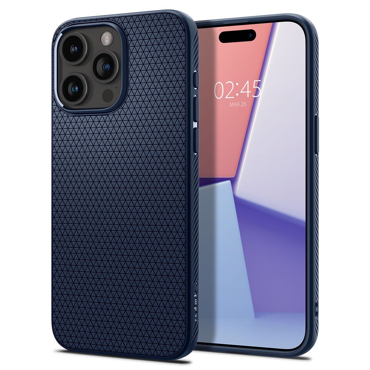 Spigen Liquid Air Case for iPhone 15 Pro Max - Navy Blue
