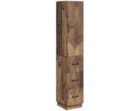 vidaXL Kastenset 2 stuks 33 x 34,5 x 87 cm Bewerkt hout Oud hout