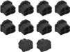 Allecto plus - RJ11 beschermkap silicone mobiele telefoon modulaire aansluiting anti-stof afdekking noir 9,5 mm x 7,5 mm
