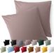 Blumtal Kussensloop Microvezel Kussenhoes 65 x 65 cm - Taupe - Set van 2