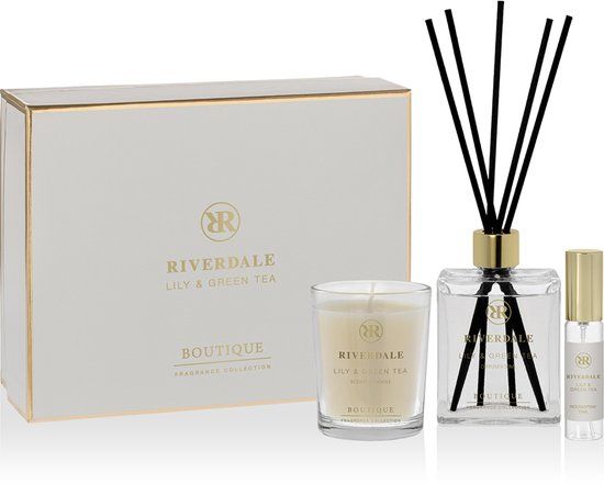 Riverdale Geschenkset Lily & Green Tea Small Grijs