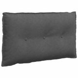 vidaXL Rugkussen Donkergrijs 80 x 50 cm Corduroy stof