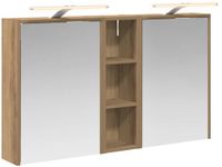vidaXL Badkamerkastenset 3 st 106 x 16 x 62,5 cm Bewerkt hout