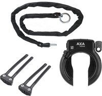 Axa Defender Ringslot ART2 Zwart + Insteekketting 100 cm 5,5 mm Zwart + Flex Mount Bevestigingsset