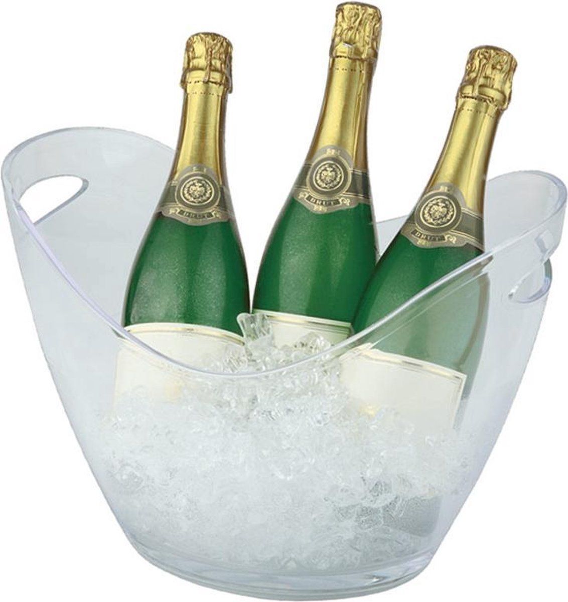 APS Wijn- en/of champagnekoeler - transparant - 35x27xh25 -5 cm