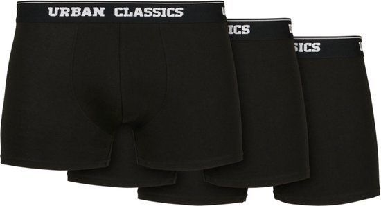 Urban Classics Organic Boxer 3-Pack Heren Boxers - Zwart - 5XL