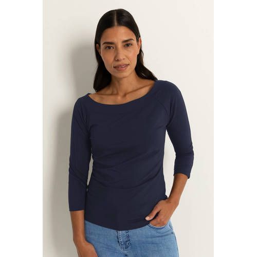 Claudia Sträter top donkerblauw gebreid