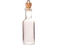 INNSPIRO Hanger glazen fles transparant met kurksluiting 16 x 55 mm