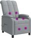 vidaXL Fauteuil Tissu Gris Clair