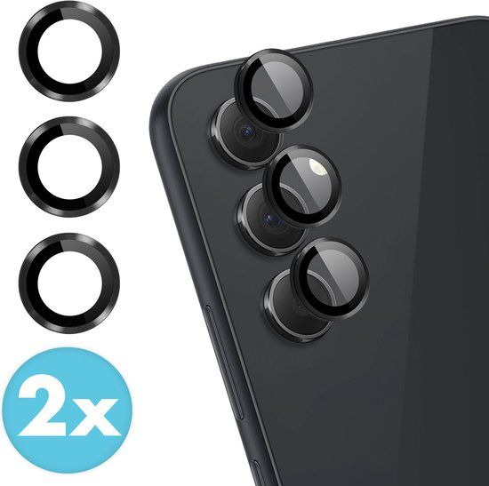 iMoshion Camera Lens Screen protector 2-pack - Samsung Galaxy A55 - Black