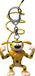 Plastoy Sleutelhanger Gespierde Marsupilami 11 Cm