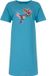 Temptation Dames Big Shirt - Korte Mouwen - Blauw - Maat L