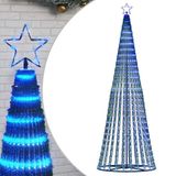 vidaXL Sapin de Noël LED 475 LED 247 cm bleu