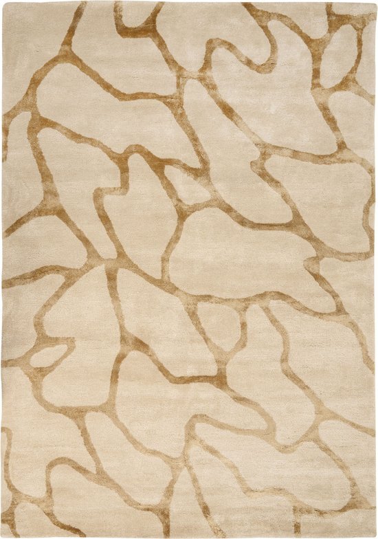 MAKOLA - Vloerkleed - Beige - 160 x 230 cm - Viscose