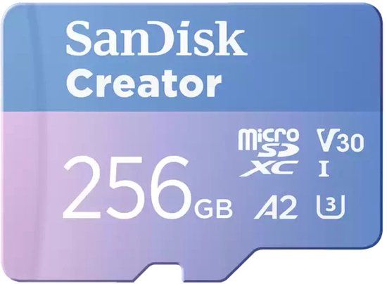SanDisk Creator microSDXC-kaart – 256 GB