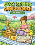 Cozy Spring Word Search for Adults: 120 Large Print Word Find Puzzles with Uplifting Affirmations for Stress Relief, Calm, and Joyful Springtime Relaxation