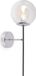 SIENA CHROM applique murale, 1 lampe en verre, culot E14