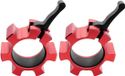 Gorilla Sports Olympische sluitingen - Haltersluiting - 50/51 mm - Set van 2 - Rood