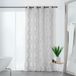 HomeMaison Veiling met verticale geometrische motieven
