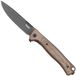LionSteel Skinny Solid SK01A EB Earth Aluminium Natural Canvas Micarta inlay, Blackwashed zakmes, Molletta design