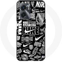 Nike Etui Realme V23 air logo graffiti zwart wit Maniacase