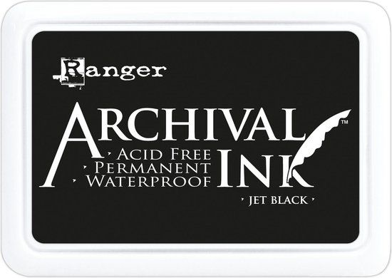 Ranger Industries Archival Permanent Ink Pad - Jet Black - Zwart