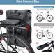 3-in-1 fietstas - 25 liter - Zwart - Achter - Waterdicht - Reflecterend