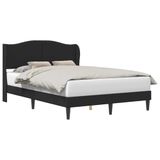 vidaXL Bedframe met hoofdeinde, zwart, 120 x 200 cm, kunstleer