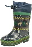 Playshoes Regenlaarzen voor kinderen met trekkoord - Noorwegen - Blauw - maat 31EU