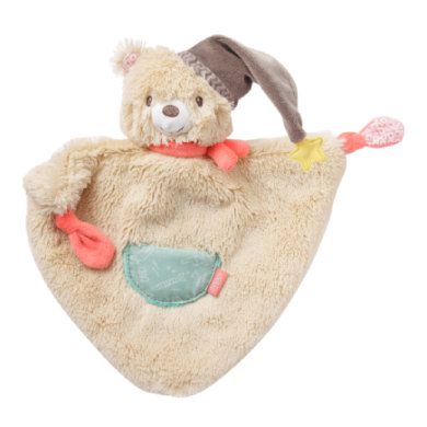 Fehn ® Knuffeldoek beer klein - Beige - EAN: 4001998060140