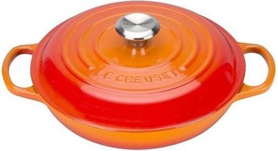 Le Creuset Braadpan Multi Functie Laag Oranje rood 26 cm